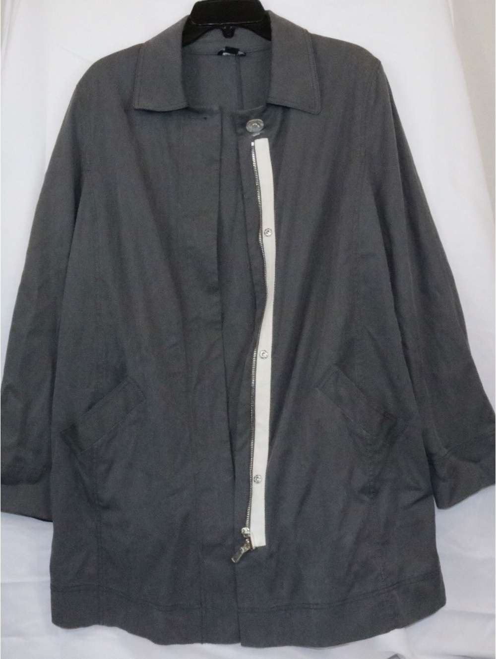 Worth Charcoal Gray Coat Made in USA Size M